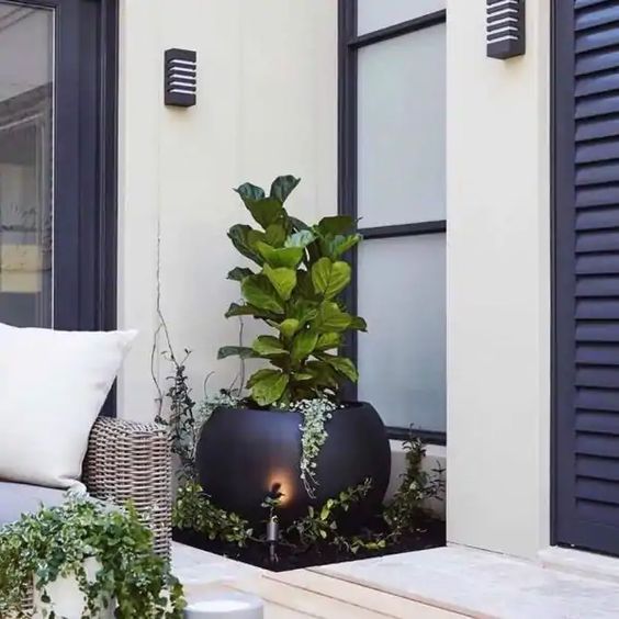 Chậu composite Vinapot Heerle Smartline nhiều size cho ban công sân vườn