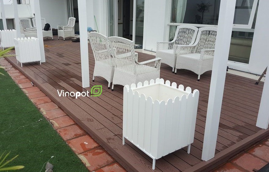 Chậu gỗ nhựa composite Picowood của Vinapot bền, đẹp và nhẹ