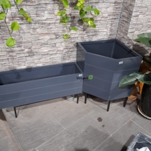 Chậu gỗ nhựa cao cấp Picowood vát góc ban công
