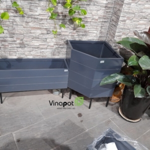 Ảnh thực tế chậu gỗ nhựa vát góc Picowood