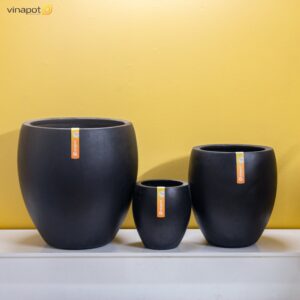 Chậu cây composite cao cấp, phù hợp trang trí không gian xanh sang trọng.