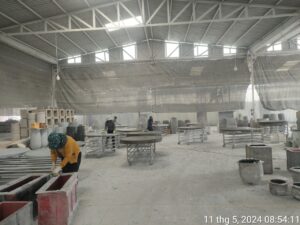 Xưởng sản xuất chậu composite vinapot diện tích trên 5000m2