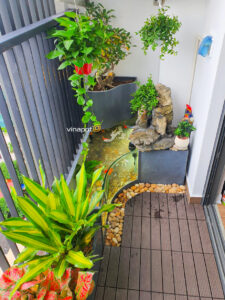  Bể Cá Composite Kính Cong tại ban công chung cư Vinhomes 5