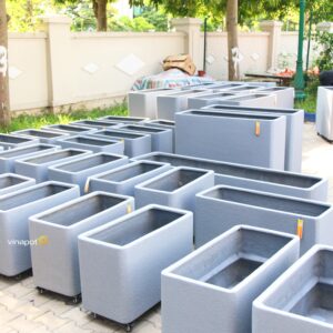 Chậu bề mặt đá bo cong trường BIS 3