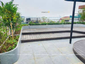 Chậu composite Vinapot tại sân thượng tòa LYM 7