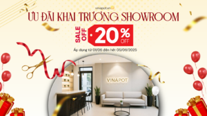 Ưu đãi khai trương showroom Vinapot