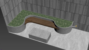 Chậu composite được thiết kế 3D mô phỏng