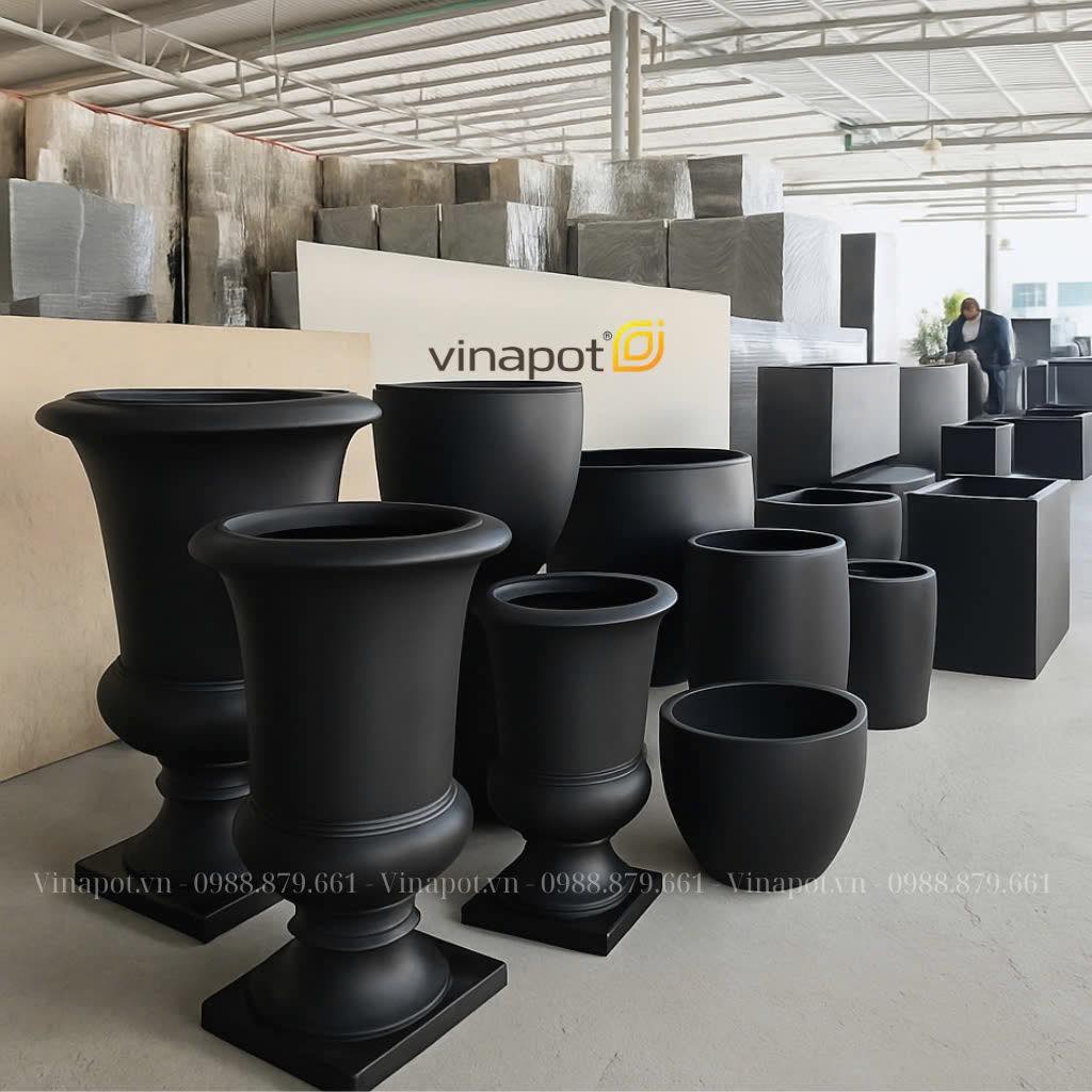 Xưởng sản xuất chậu cây composite giá rẻ uy tín