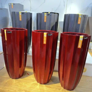 Chậu Composite Garnet (Màu Hiệu ứng Matt Copper) + Tự Tưới ROS