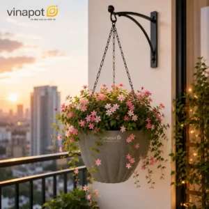 Chậu treo tự tưới Mastro dự trữ và cấp ẩm cho cây từ 2-3 tuần